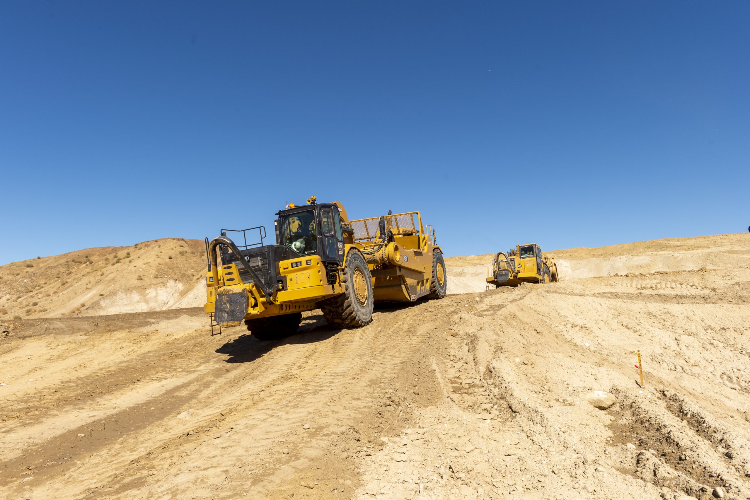 CAT equipment at construction site