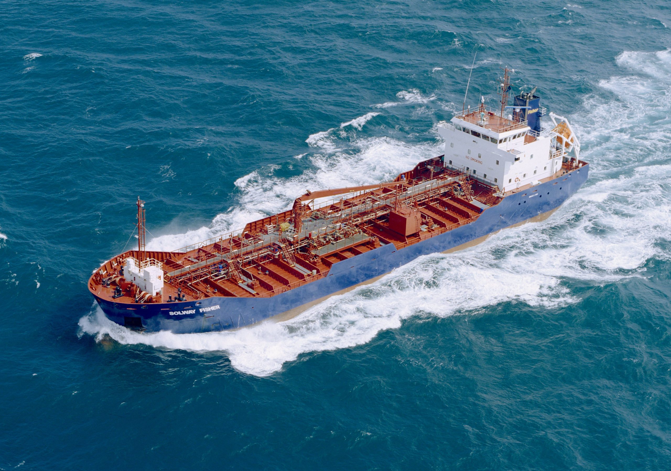 industrial fishing boat in ocean