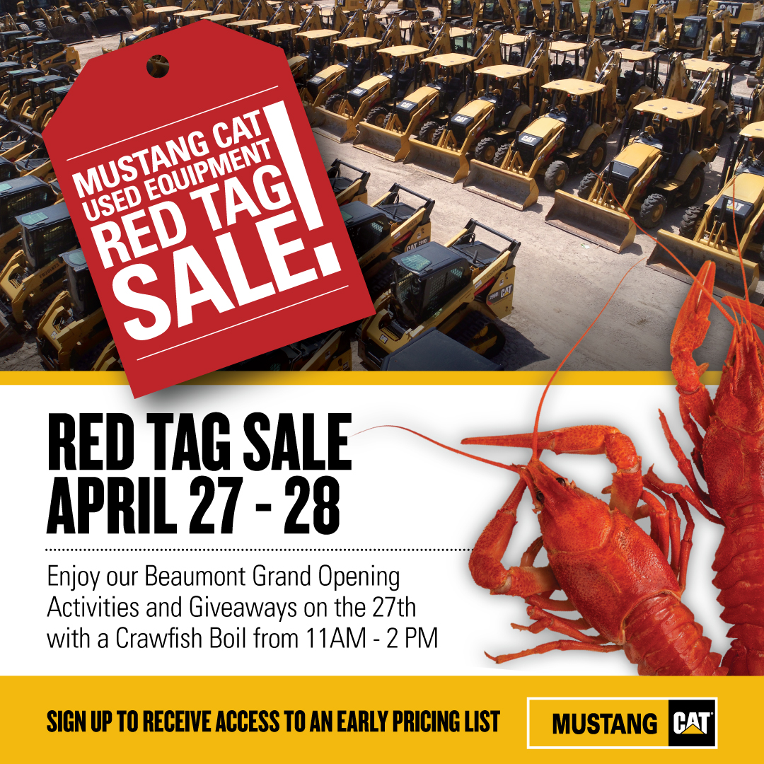 Used Equipment Red Tag Sale Mustang Cat