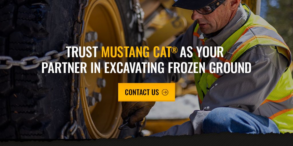 Trust Mustang Cat® as Your Partner in Excavating Frozen Ground
